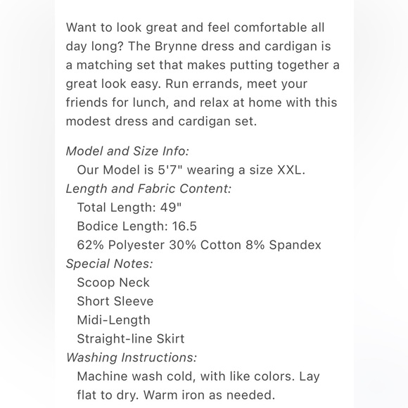 💛5 for $50 NWOT Sweetsalt Clothing Red and White Midi Sundress with cardigan - Picture 3 of 8